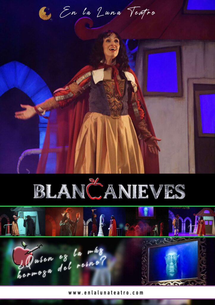 Cartel de la obra "BLANCANIEVES" de la compañía En la Luna Teatro