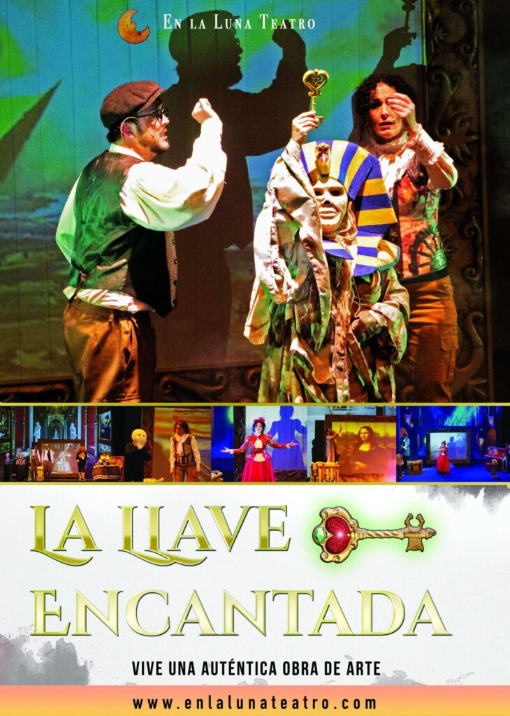 Cartel de la obra de teatro "La Llave Encantada" de la compañía En la Luna Teatro