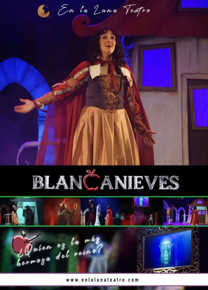 Cartel de la obra "BLANCANIEVES" de la compañía En la Luna Teatro